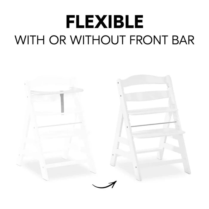 Hauck Alpha+ Wooden Highchair - White - ebebek - Black Friday