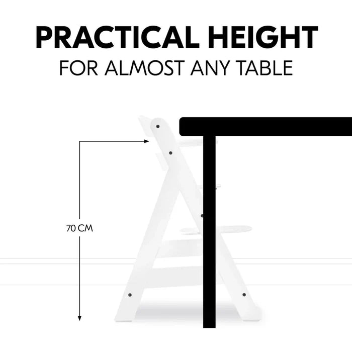 Hauck Alpha+ Wooden Highchair - White - ebebek - Black Friday