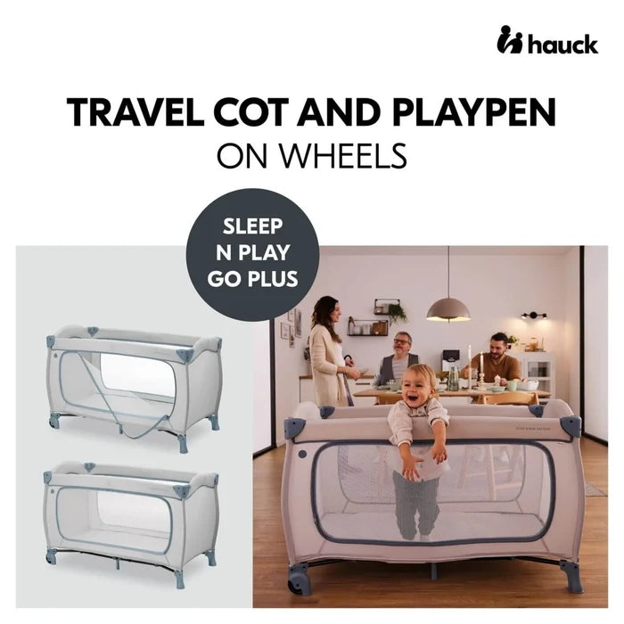 Hauck Sleep N Play Go Plus - Dusty Blue - ebebek - Black Friday