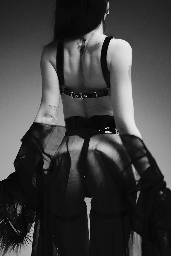 Hearts Black bra by Secret Room