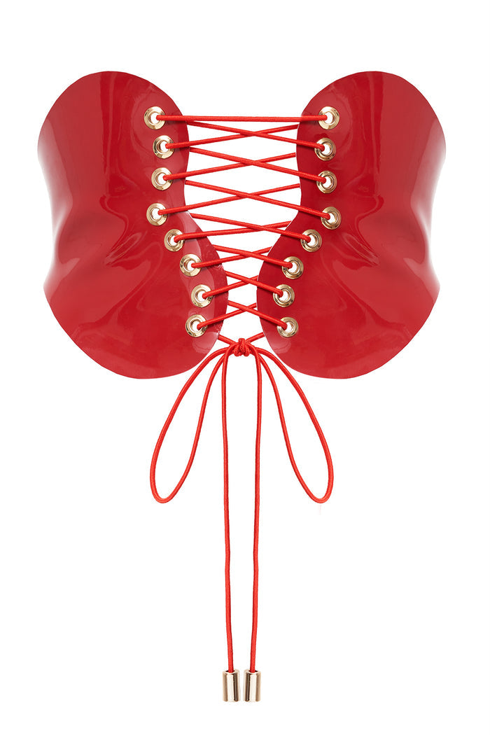 Hearts Red corset belt by Secret Room