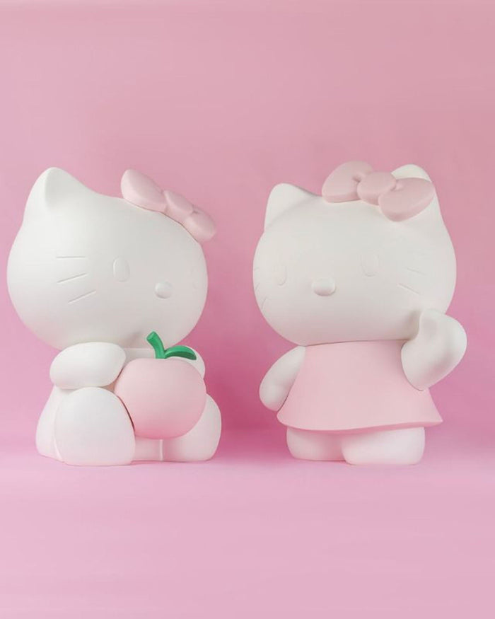 Hello Kitty APPLE Matt White with Pastel Pink Apple 10in