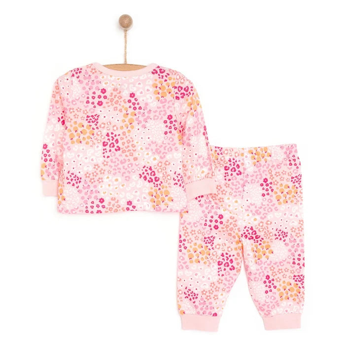 HelloBaby Baby Girl Long Sleeve Pyjamas Set - Dark Pink - ebebek - Black Friday
