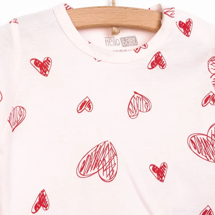 HelloBaby Baby Girl Long Sleeve Pyjamas Set - Light Pink - ebebek - Black Friday