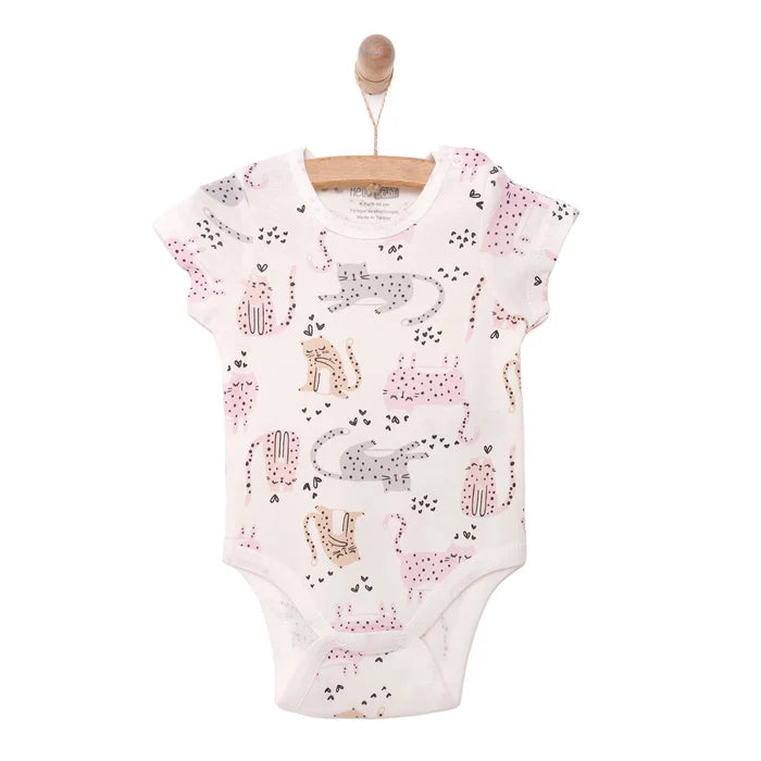 HelloBaby Baby Girl Short Sleeve Body - Ecru - ebebek - Black Friday