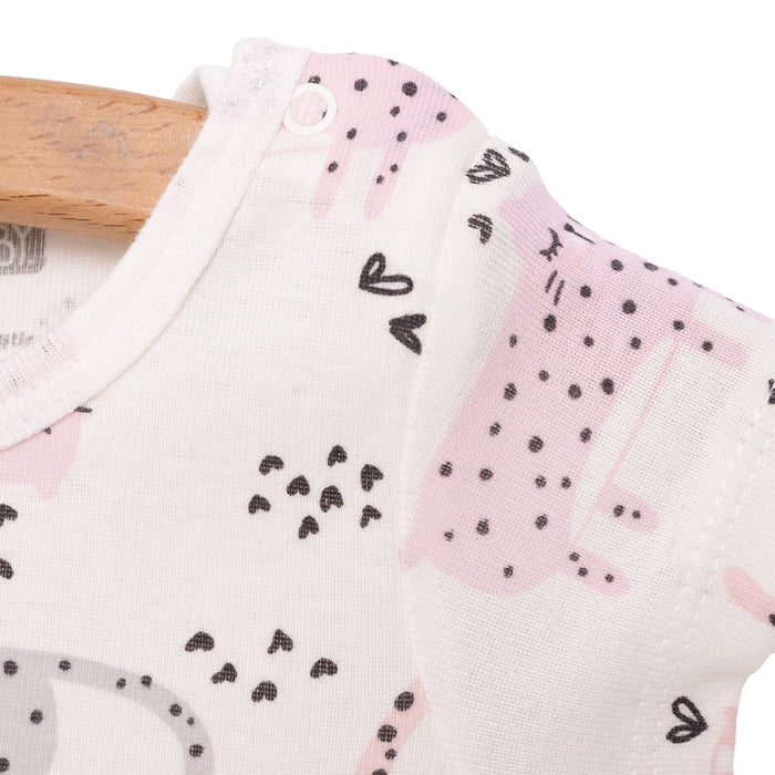 HelloBaby Baby Girl Short Sleeve Body - Ecru - ebebek - Black Friday