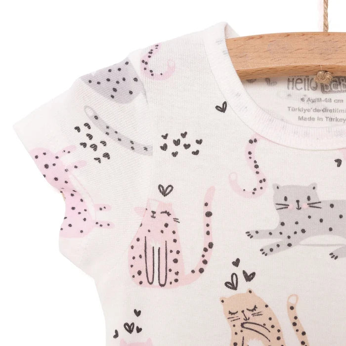 HelloBaby Baby Girl Short Sleeve Body - Ecru - ebebek - Black Friday