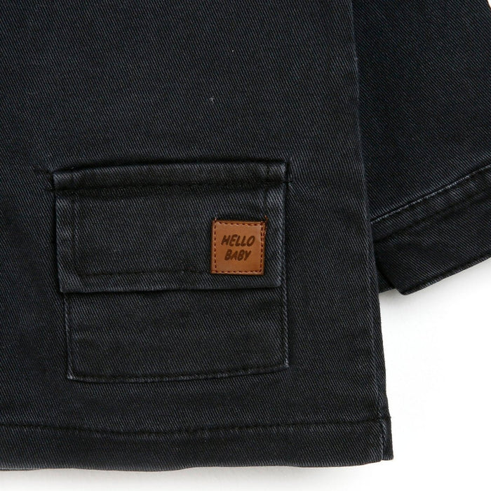 HelloBaby Basic Baby Boy Gabardine Jacket - Anthracite - ebebek - Black Friday