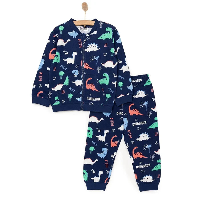 HelloBaby Basic Boy Dinosaur Patterned Jumpsuit - Printed - ebebek - Black Friday
