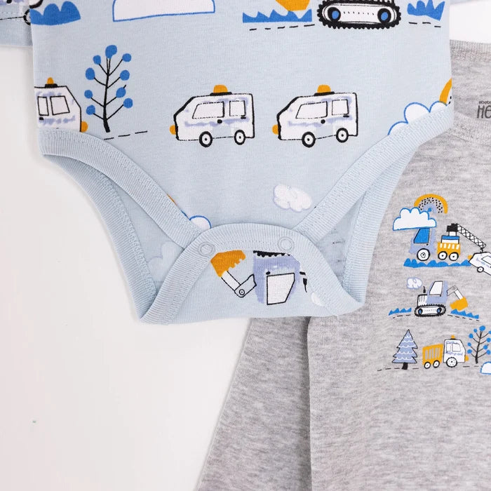 HelloBaby Boy 2 - Pack Long Sleeve Bodysuit - Blue - ebebek - Black Friday