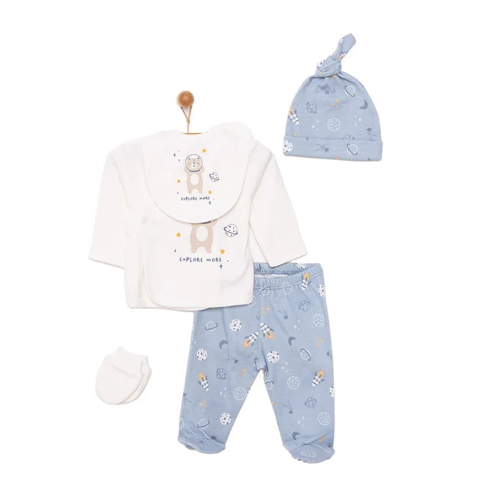 HelloBaby Boy 5 Piece Newborn Gift Set - Blue - ebebek - Black Friday