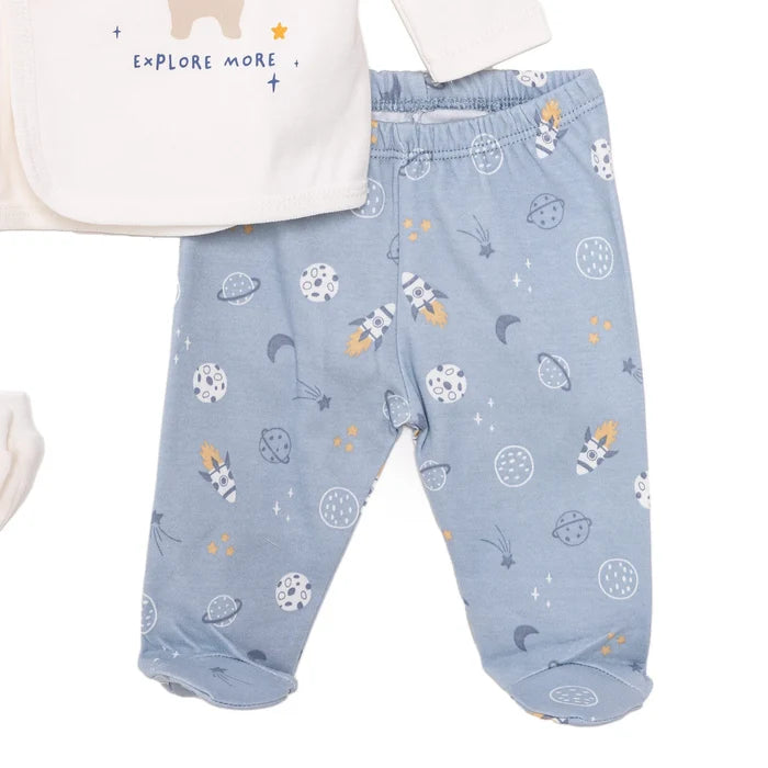 HelloBaby Boy 5 Piece Newborn Gift Set - Blue - ebebek - Black Friday