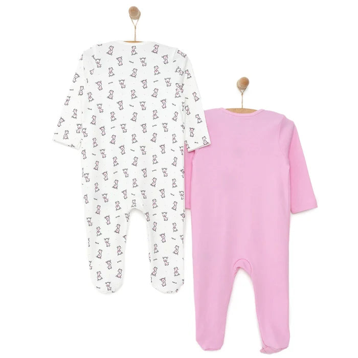 HelloBaby Newborn Baby Girl Footed Jumpsuit - Pink - ebebek - Black Friday