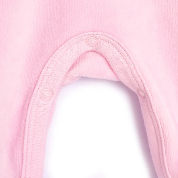 HelloBaby Newborn Baby Girl Velvet Footed Jumpsuit - Pink - ebebek - Black Friday