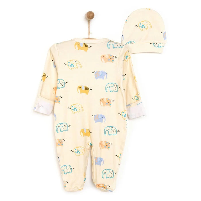 HelloBaby Newborn Boy Jumpsuit - Hat - ebebek - Black Friday