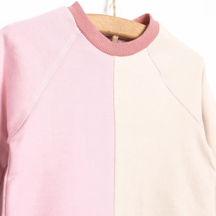HelloBaby Newborn Colour Block Sweatshirt - Pink - ebebek - Black Friday