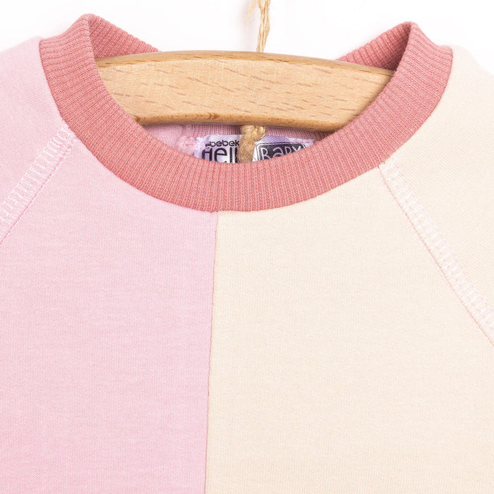 HelloBaby Newborn Colour Block Sweatshirt - Pink - ebebek - Black Friday