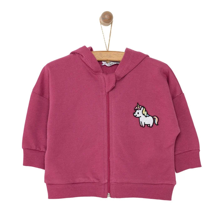HelloBaby Newborn Girl Cardigan - Damson - ebebek - Black Friday