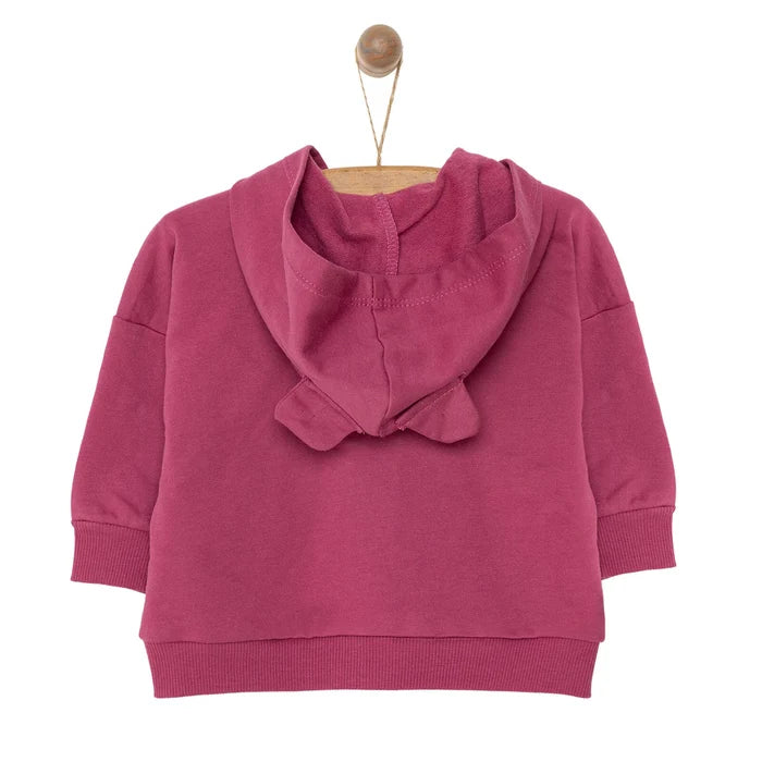 HelloBaby Newborn Girl Cardigan - Damson - ebebek - Black Friday