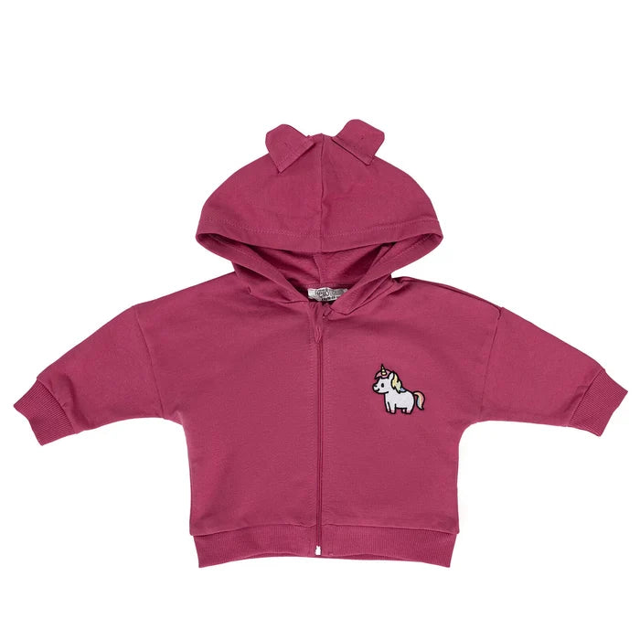 HelloBaby Newborn Girl Cardigan - Damson - ebebek - Black Friday
