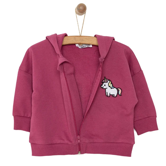 HelloBaby Newborn Girl Cardigan - Damson - ebebek - Black Friday