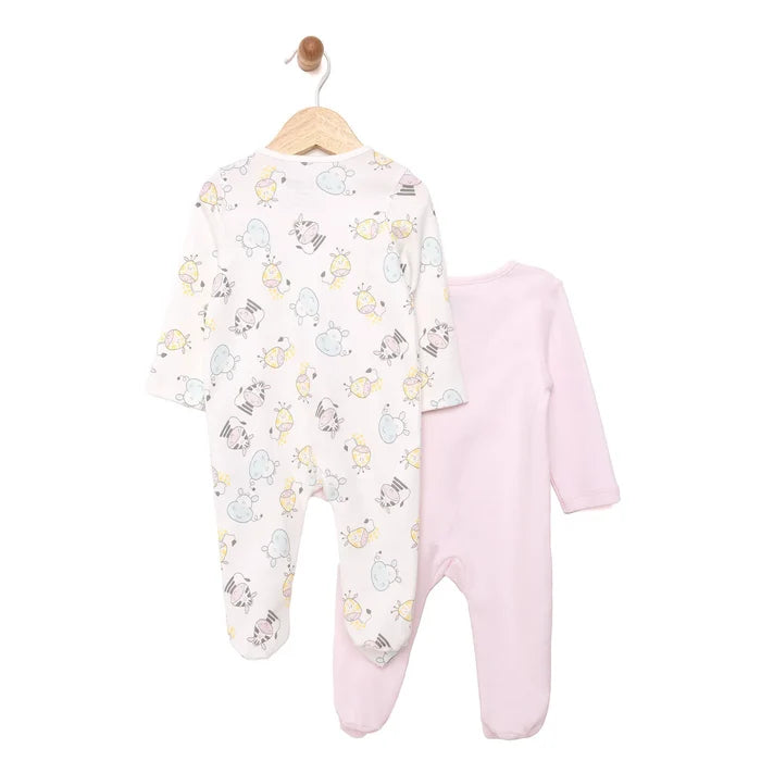 HelloBaby Newborn Girl Footed Jumpsuit - Ecru - ebebek - Black Friday