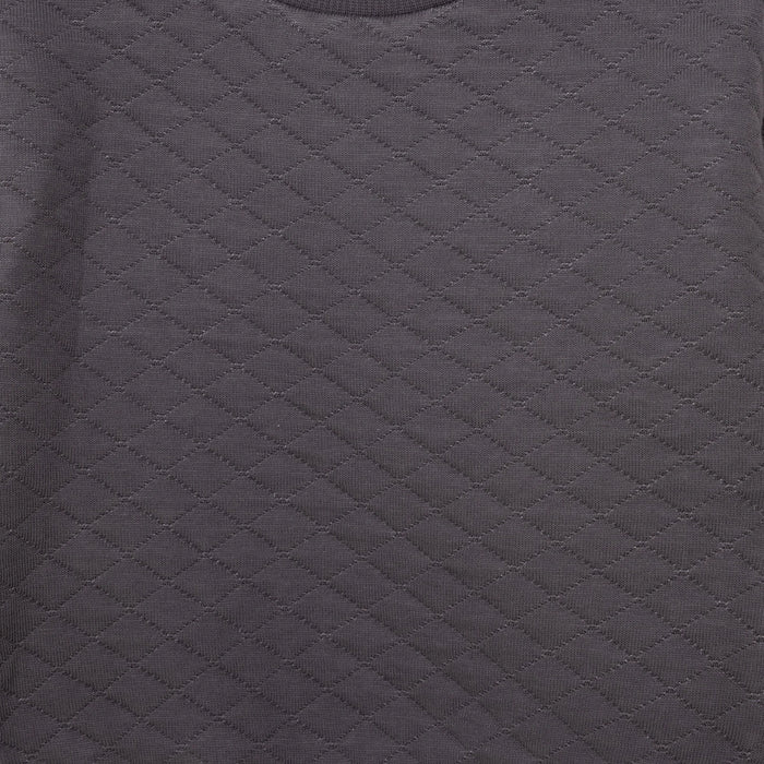 HelloBaby Newborn Quilted Sweatshirt - Footed Bottom - Charcoal - ebebek - Black Friday
