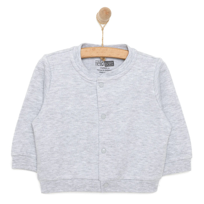 HelloBaby Unisex Baby Cardigan - Grey Melange - ebebek - Black Friday
