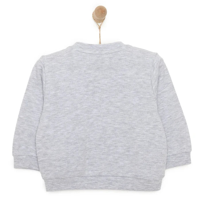 HelloBaby Unisex Baby Cardigan - Grey Melange - ebebek - Black Friday