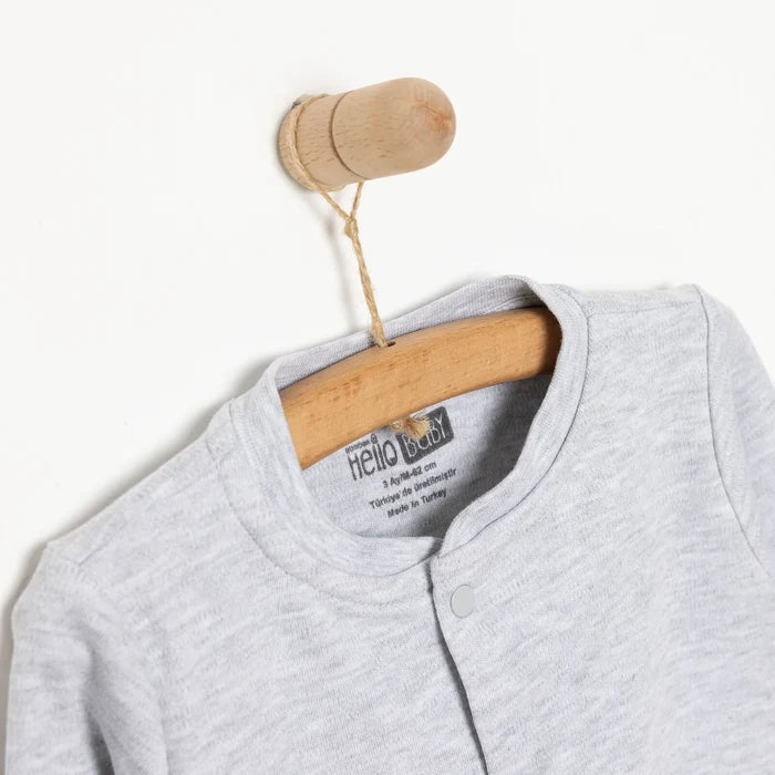 HelloBaby Unisex Baby Cardigan - Grey Melange - ebebek - Black Friday