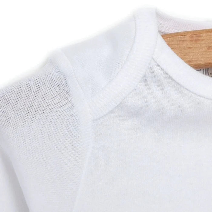 HelloBaby Unisex Long Sleeve Bodysuit 5 pcs White - ebebek