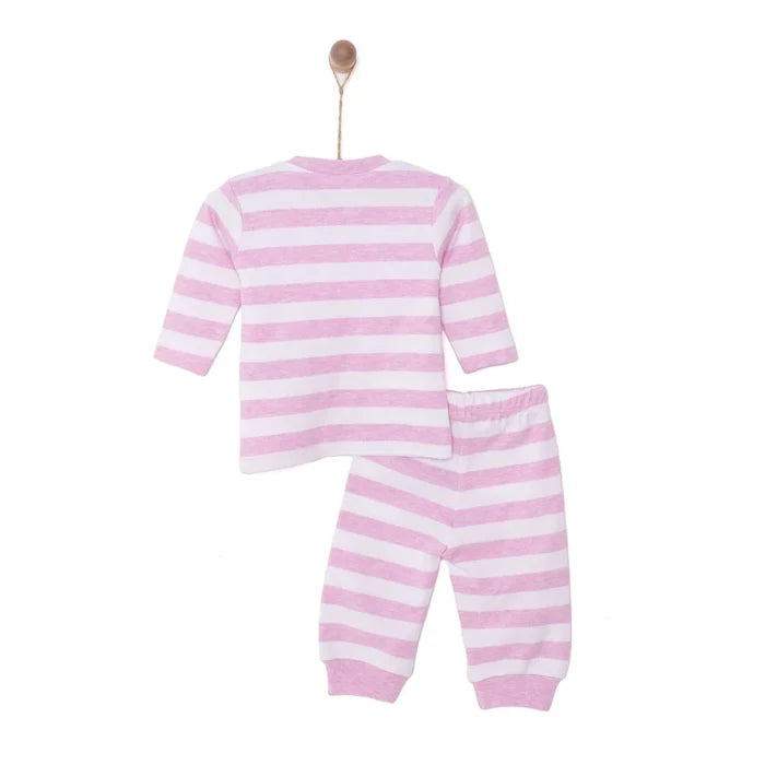 HelloBaby Unisex Sweatshirt - Footless Bottom - Light Pink Light Pink - ebebek