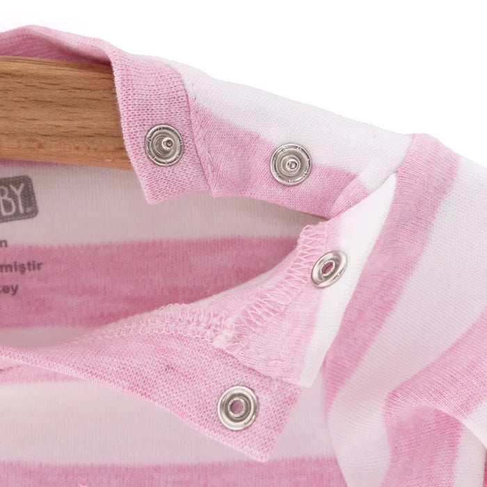HelloBaby Unisex Sweatshirt - Footless Bottom - Light Pink Light Pink - ebebek