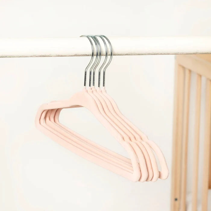 HelloBaby Velvet 5 pcs Hangers - Light Pink - ebebek - Black Friday
