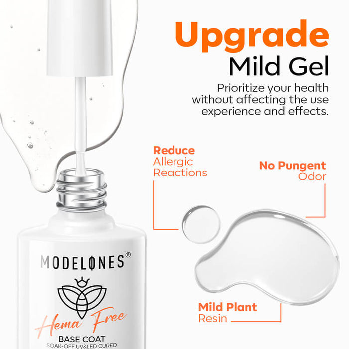 Free Hema-Free Base Coat 10ml Gift MODELONES #