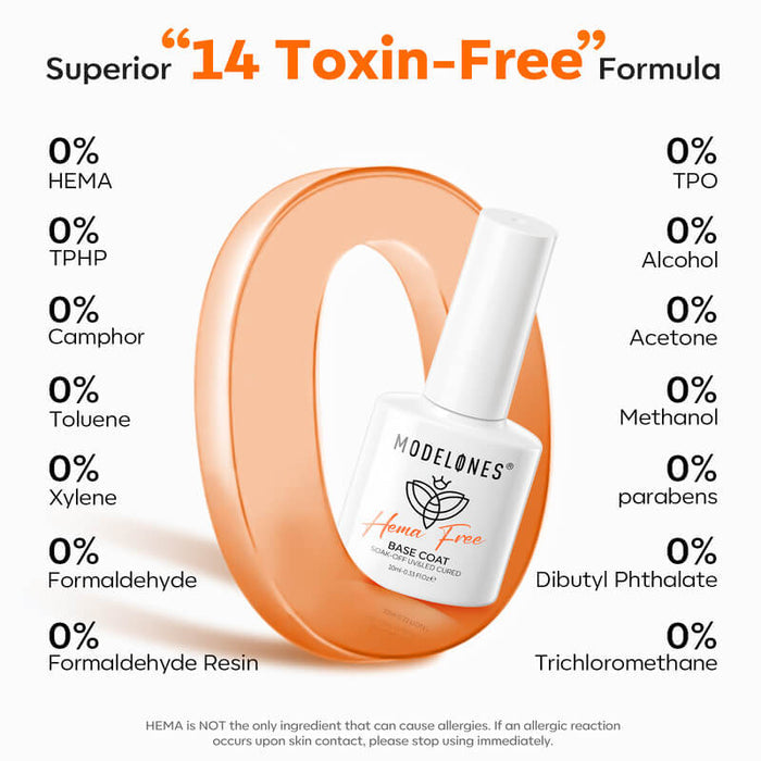 Free Hema-Free Base Coat 10ml Gift MODELONES #