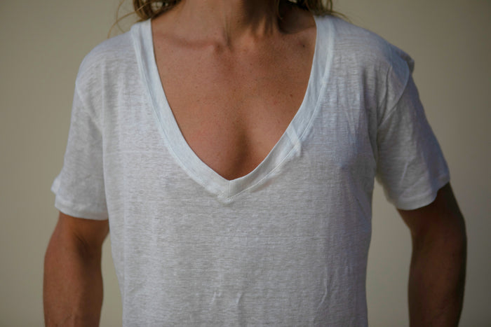 Hemp Slub V-Neck T-Shirt