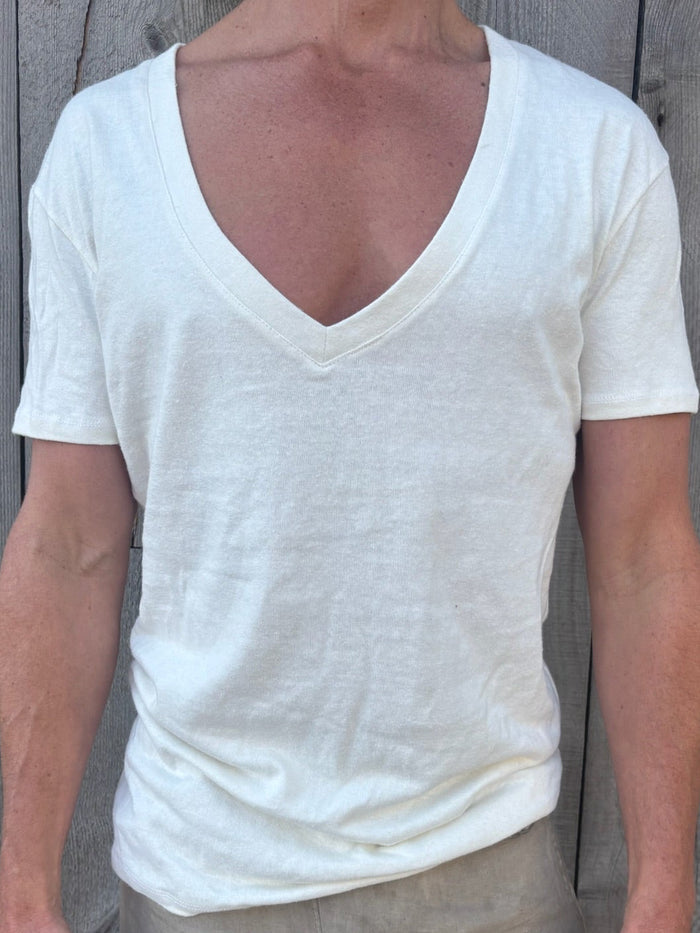 Hemp Slub V-Neck T-Shirt