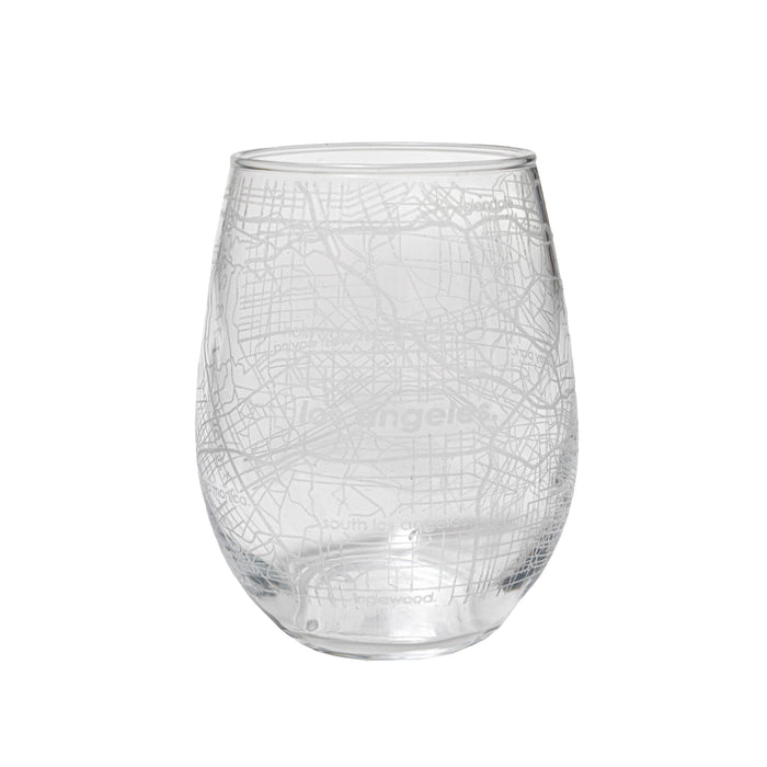 Home Town Maps Stemless Wine Glass - Set of 4