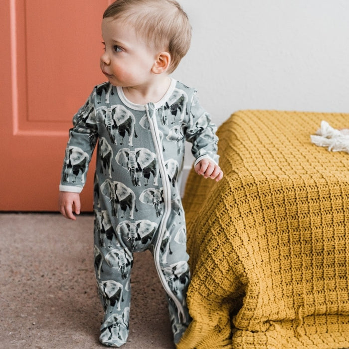 Homestead Organic Cotton Zipper Footed Romper - Babies in Bloom