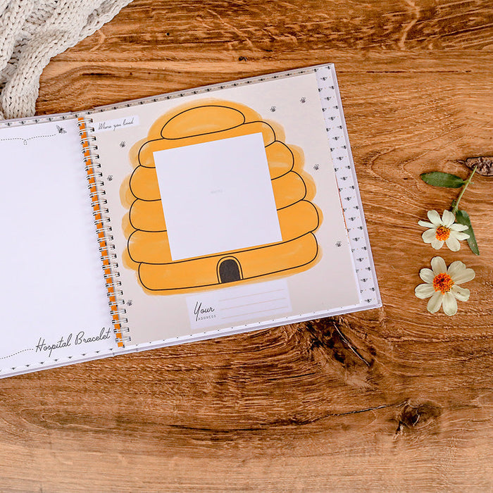 Honey Bee Luxury Memory Baby Book - Babies in Bloom