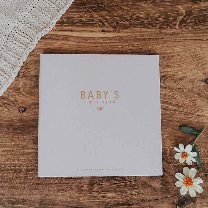 Honey Bee Luxury Memory Baby Book - Babies in Bloom