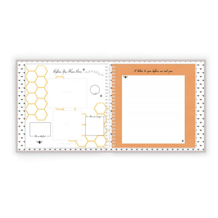 Honey Bee Luxury Memory Baby Book - Babies in Bloom