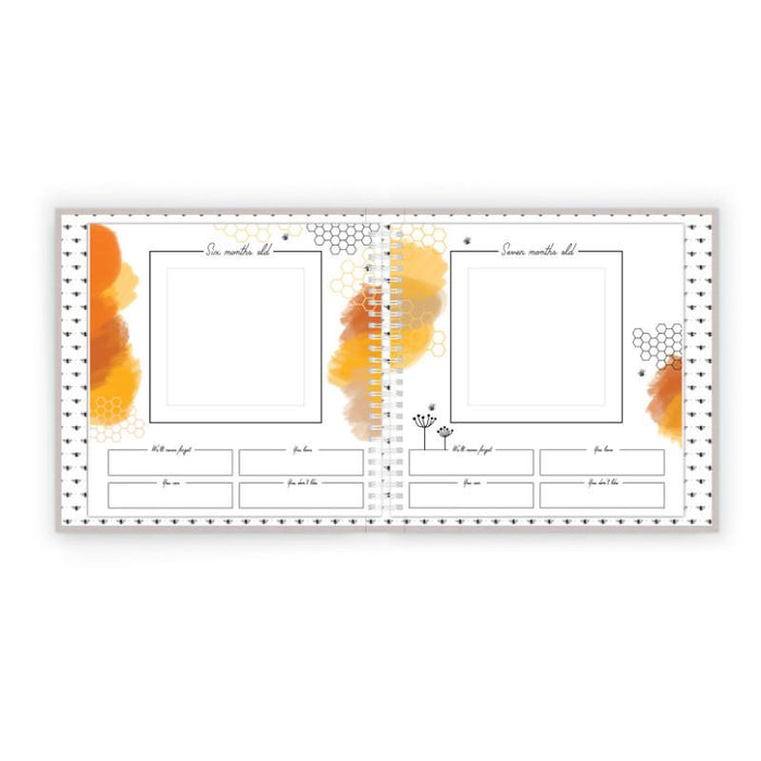 Honey Bee Luxury Memory Baby Book - Babies in Bloom