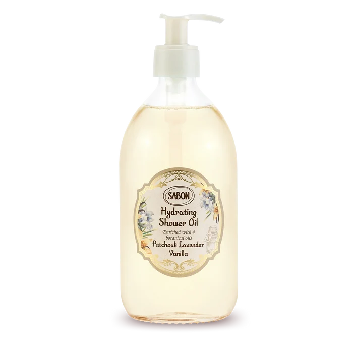 Hydrating Shower Oil 500ml Patchouli Lavender Vanilla