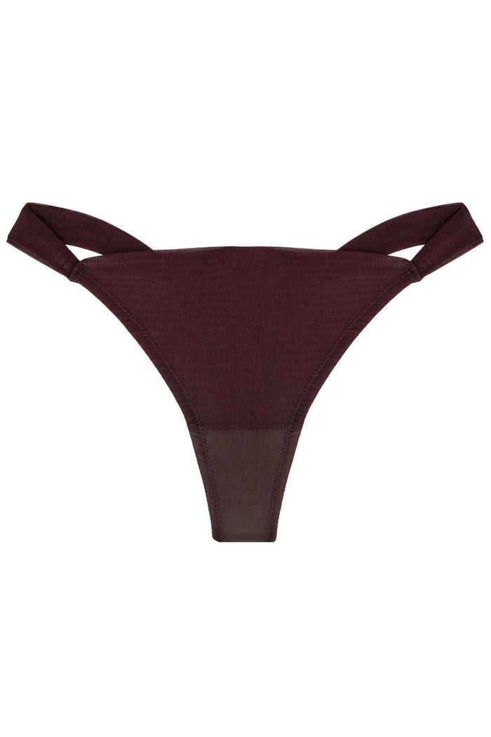 Ideallia Tobacco low-waisted thongs - yesUndress