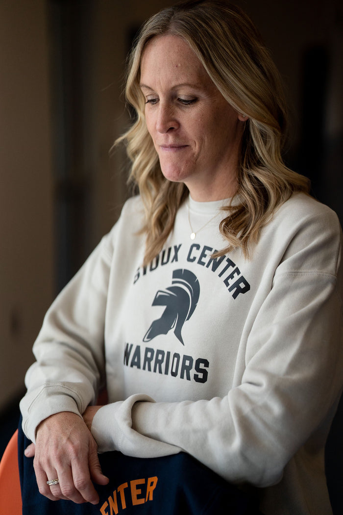 WARRIORS NEUTRAL HEATHER DUST SWEATSHIRT