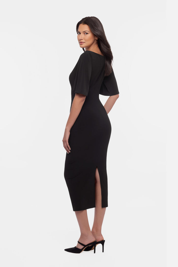 Side view Iris shaping dress in Black