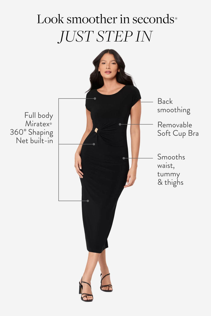 Isla Shaping Dress in Black