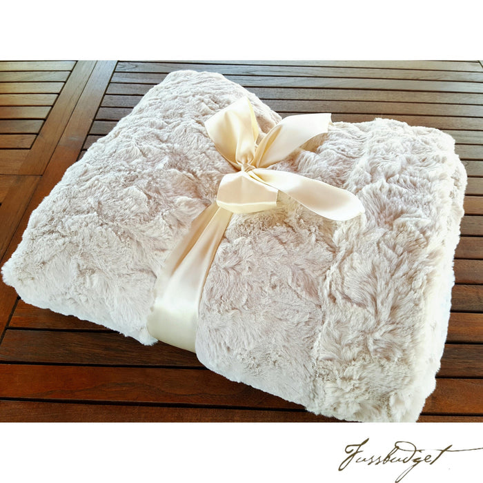 IVORY BELLA COUTURE THROW-Fussbudget.com